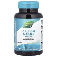 Витамины и минералы Nature's Way Calcium Mag &amp; D, 100 капсул