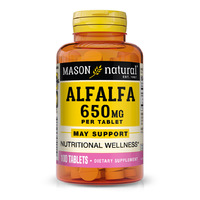 Натуральная добавка Mason Natural Alfalfa 650 mg, 100 таблеток