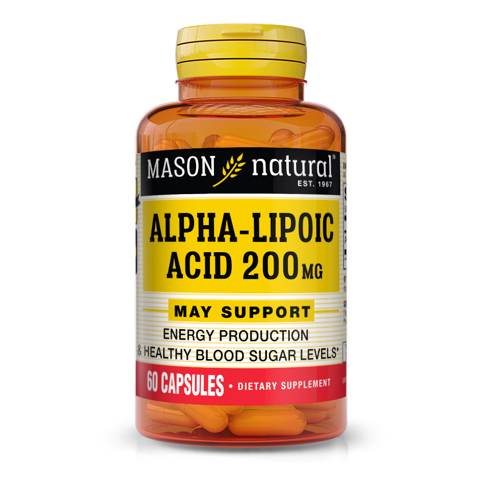 Натуральная добавка Mason Natural Alpha-Lipoic Acid 200 mg, 60 капсул