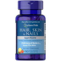 Витамины и минералы Puritan's Pride Hair Skin and Nails Quick Dissolve, 90 таблеток