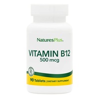 Витамины и минералы Natures Plus Vitamin B12 500 mcg, 90 таблеток