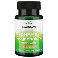 Стимулятор тестостерона Swanson DHEA and Pregnenolone, 60 вегакапсул