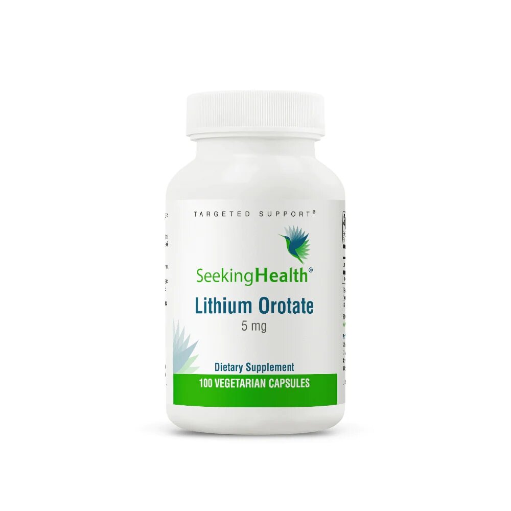 Витамины и минералы Seeking Health Lithium Orotate 5 mg, 100 вегакапсул