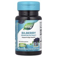 Натуральная добавка Nature's Way Bilberry Premium Extract, 60 вегакапсул