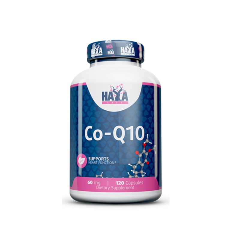 Натуральная добавка Haya Labs Co-Q10 60 mg, 120 капсул