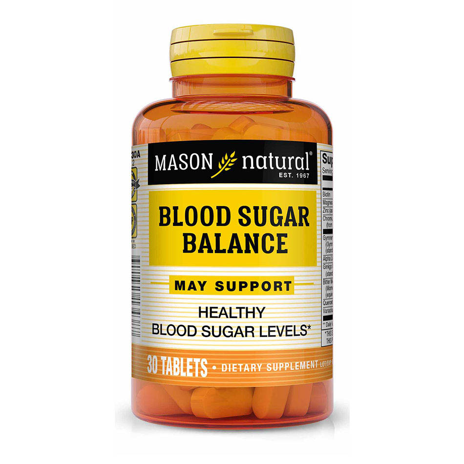 Натуральна добавка Mason Natural Blood Sugar Balance, 30 таблеток