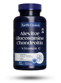 Препарат для суставов и связок Earth‘s Creation Alevitor Glucosamine Chondroitin + Vit C, 90 капсул