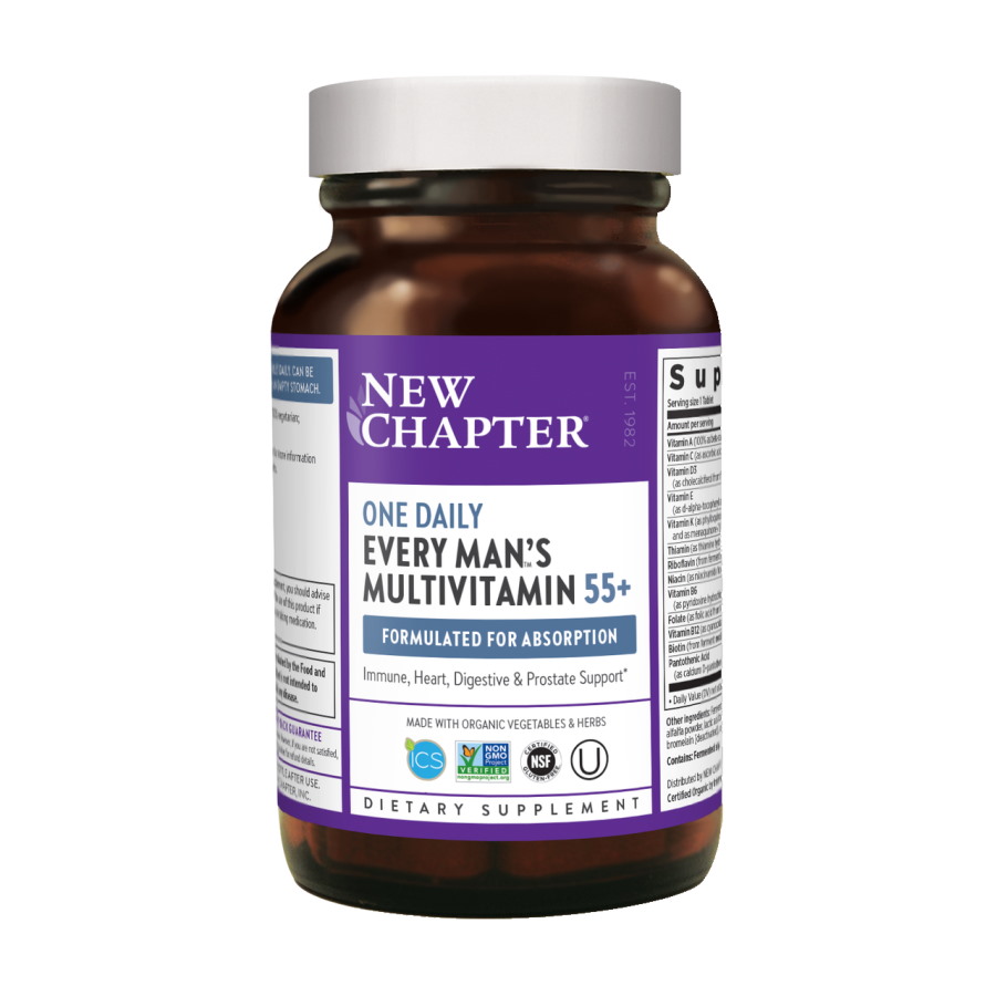 Вітаміни та мінерали New Chapter Every Men's One Daily 55+ Multivitamin, 72 таблеток