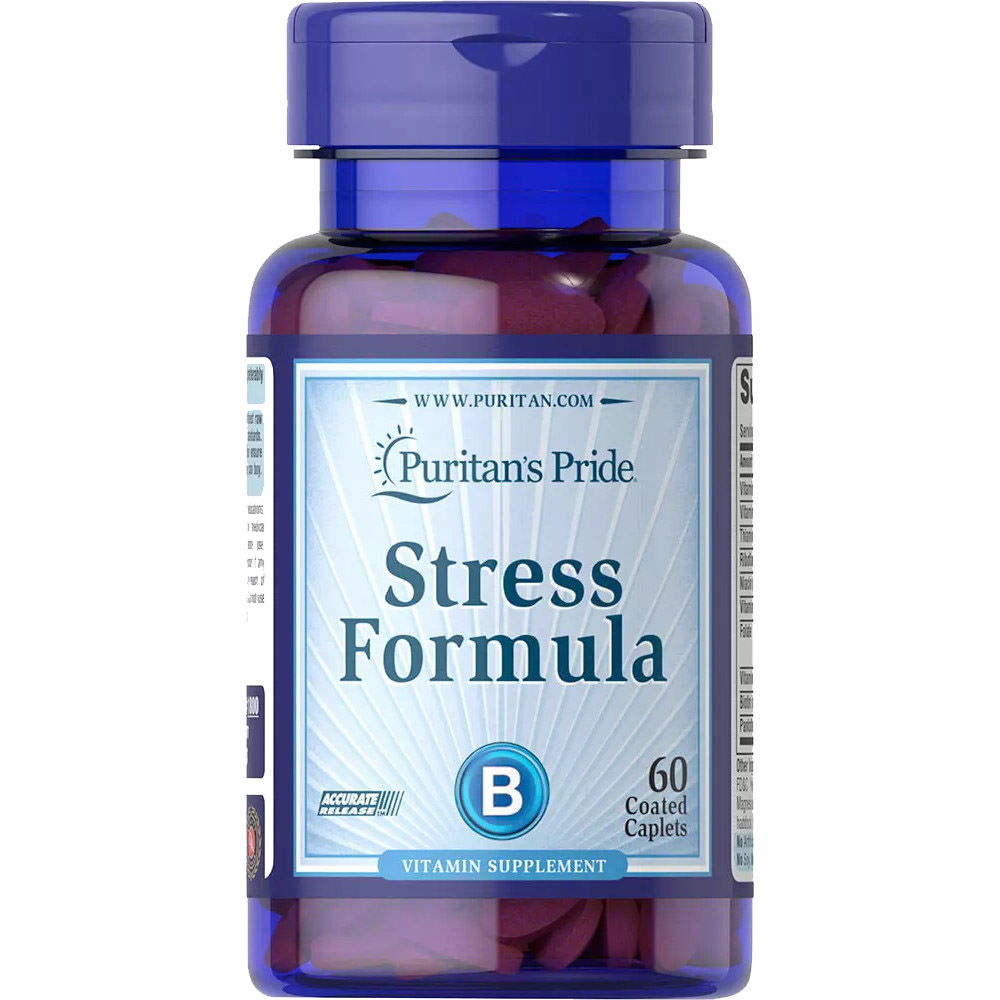 Витамины и минералы Puritan's Pride Stress Formula, 60 каплет