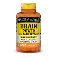 Натуральная добавка Mason Natural Brain Power With Sage Extract, 60 каплет