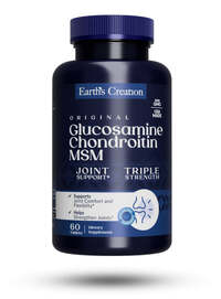 Препарат для суставов и связок Earth‘s Creation Glucosamine Chondroitin MSM, 60 таблеток