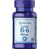 Витамины и минералы Puritan's Pride Vitamin B-6 100 mg, 100 таблеток