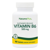Витамины и минералы Natures Plus Vitamin B6 500 mg, 90 таблеток