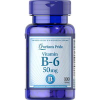 Витамины и минералы Puritan's Pride Vitamin B-6 50 mg, 100 таблеток