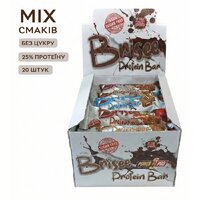 Батончик Power Pro 25% Brisee Protein Bar Sugar Free , 20*55 грамм MIX