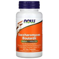 Пробиотики и пребиотики NOW Saccharomyces Boulardi, 60 вегакапсул