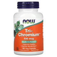 Витамины и минералы NOW Tri-Chromium 500 mcg, 180 вегакапсул