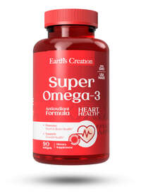 Жирні кислоти Earth‘s Creation Super Omega-3 1000 mg, 90 капсул