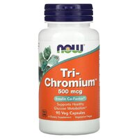 Витамины и минералы NOW Tri-Chromium 500 mcg, 90 вегакапсул