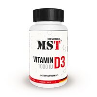 Витамины и минералы MST Vitamin D3 1000 IU, 100 капсул