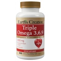 Жирні кислоти Earth‘s Creation Omega 3-6-9 1000 mg, 90 капсул