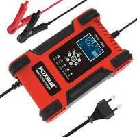 Foxsur 12V (24V) мощностью 12 Ah (6Ah) для аккумуляторов разных видов 6-200Ah Цвет Оранж