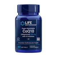 Натуральная добавка Life Extension Super Absorbable CoQ10 100 mg, 60 капсул