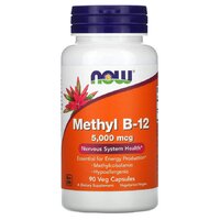 Витамины и минералы NOW Methyl B12 5000 mcg, 90 вегакапсул