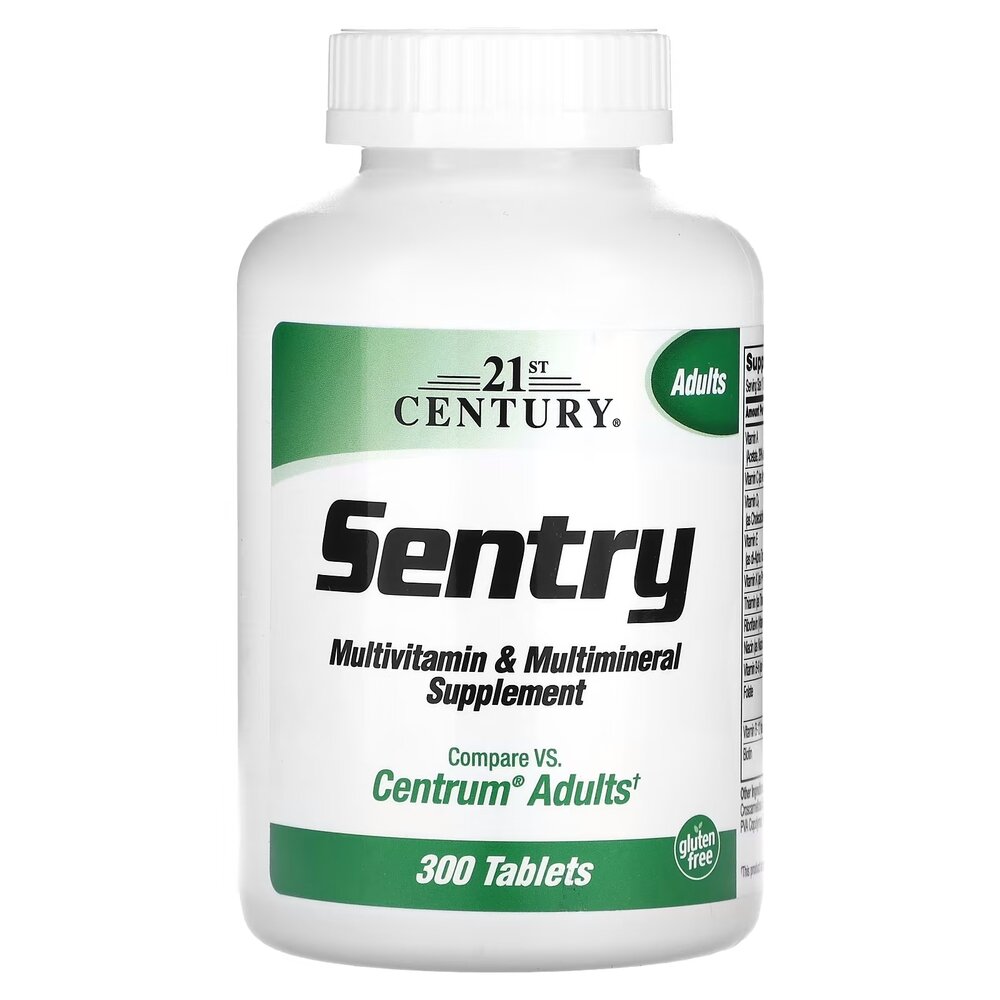 Витамины и минералы 21st Century Sentry Multivitamin and Multimineral, 300 таблеток