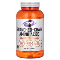 Аминокислота BCAA NOW Sports Branched Chain Amino Acids, 240 капсул