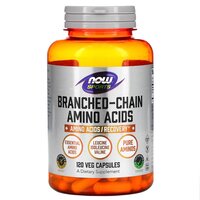 Аминокислота BCAA NOW Sports Branched Chain Amino Acids, 120 капсул
