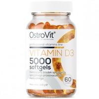 Витамины и минералы OstroVit Vitamin D3 5000 IU, 60 капсул