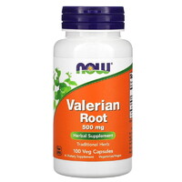 Натуральная добавка NOW Valerian Root 500 mg, 100 вегакапсул