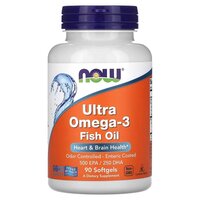 Жирні кислоти NOW Ultra Omega-3, 90 капсул