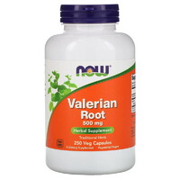 Натуральная добавка NOW Valerian Root 500 mg, 250 вегакапсул