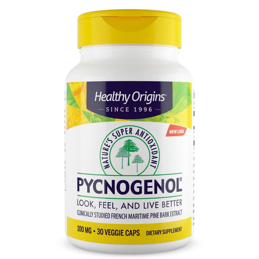 Натуральна добавка Healthy Origins Pycnogenol 100 mg, 30 вегакапсул