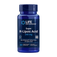 Натуральная добавка Life Extension Super R-Lipoic Acid 240 mg, 60 вегакапсул
