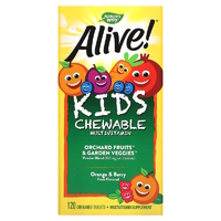 Витамины и минералы Nature's Way Alive! Kids Chewable Multivitamin, 120 жевательных таблеток