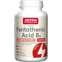 Витамины и минералы Jarrow Formulas Pantothenic Acid 500 mg, 100 вегакапсул