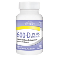 Вітаміни та мінерали 21st Century Calcium 600 + D3 Plus Minerals, 120 таблеток