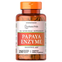 Натуральная добавка Puritan's Pride Papaya Enzyme, 250 жевательных таблеток