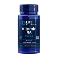 Витамины и минералы Life Extension Vitamin B6 250 mg, 100 вегакапсул