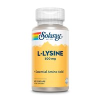 Аминокислота Solaray L-Lysine 500 mg, 60 вегакапсул