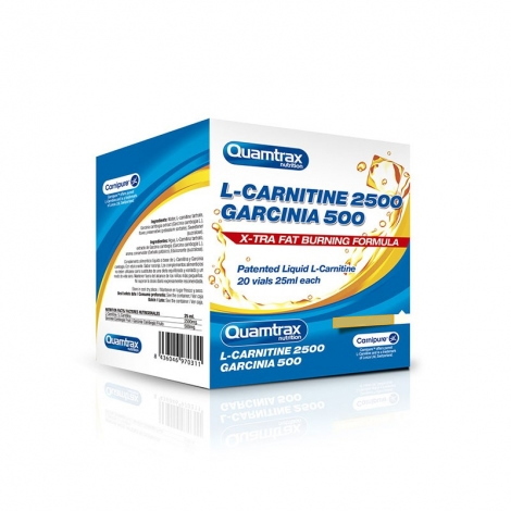 Жироспалювач Quamtrax L-Carnitine 2500 Garcinia 500, 20 ампул/уп