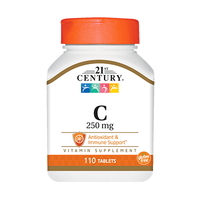 Витамины и минералы 21st Century Vitamin C 250 mg, 110 таблеток