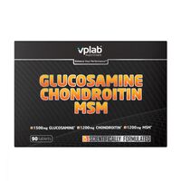 Препарат для суглобів і зв'язок VPLab Glucosamine Chondroitin MSM, 90 таблеток