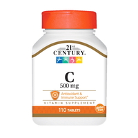 Витамины и минералы 21st Century Vitamin C 500 mg, 110 таблеток