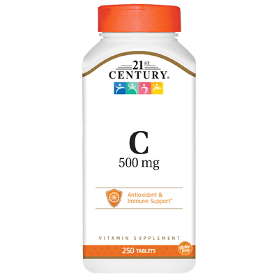 Вітаміни та мінерали 21st Century Vitamin C 500 mg, 250 таблеток