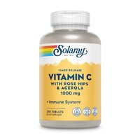 Витамины и минералы Solaray Vitamin C with Rose Hip &amp; Acerola 500 mg Tamed Release, 250 вегакапсул