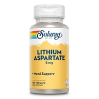 Витамины и минералы Solaray Lithium Aspartate 5 mg, 100 вегакапсул